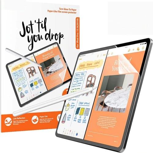 Paper Like Screen Protector For 2020 iPad Pro 12.9 Inch Matte PET Anti-Glare Painting Film For Apple A2229 A2069 A2232 A2233