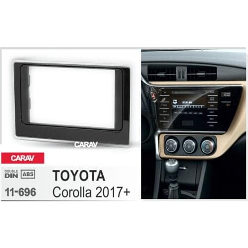 CARAV 11-696 Car Radio Fascia Panel for TOYOTA Corolla 2017+ Stereo Fascia Dash CD Trim Installation Kit