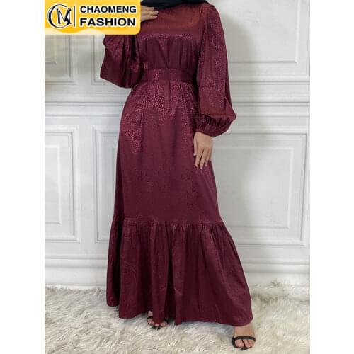 Musulman De Mode Abaya Dubai Elegant Fashion Hijab Dress Turkey Kaftan Islam Clothing Arab Maxi Ramadan Vestidos Modest Robe
