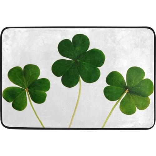 Four-Leaf Clover Printed Bath Mat Bathroom Carpet Bathroom Mat For Toilet Bathroom Rug Toilet Mat Tub Rug Home Decor for Lucky