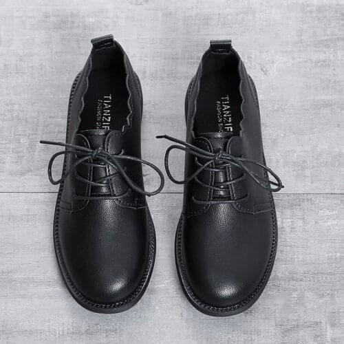 Spring Autumn Womens Oxford Shoes Black Lace Up Leather Shoes Wave Brogue Shoes Cross-tied Casual Shoes zapatos mujer 8812G
