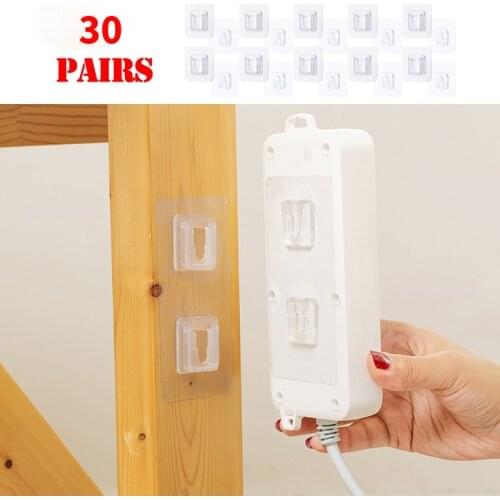 Double-Sided Adhesive Wall Hooks Hanger Strong Transparent Hook Suction Cup Sucker Wall Storage Holder For Kitchen Bathroo
