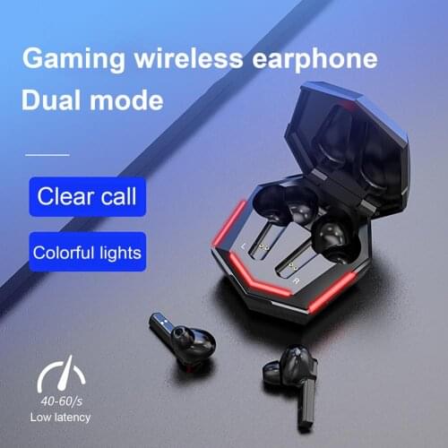 Stereo Sound Effect Ergonomic Bluetooth-compatible5.0 Sensitive Gaming Earphone for Playing Games