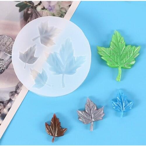 DIY Baking Mold Maple Leaf Shape Fondant Cake Decoration Silicone Mold Handmade Craft Making