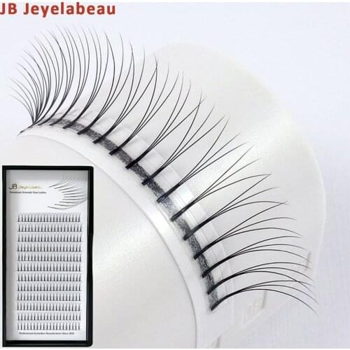 12 lines C/D Curl Tapered Korean PBT Russian Premade Volume Fans Natural Looking Soft Faux Mink False Eyelash Extensions