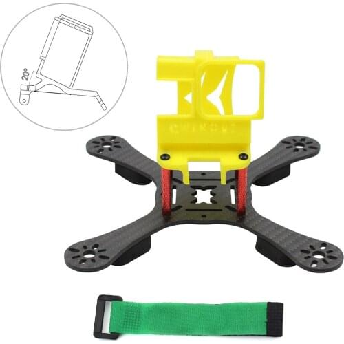 JMT Q-ONE180 Carbon Fiber FPV Racing Drone Frame Kit 180mm Wheelbase with 3D Printed Camera Mount for GOPRO 5/6/7 Action Camera
