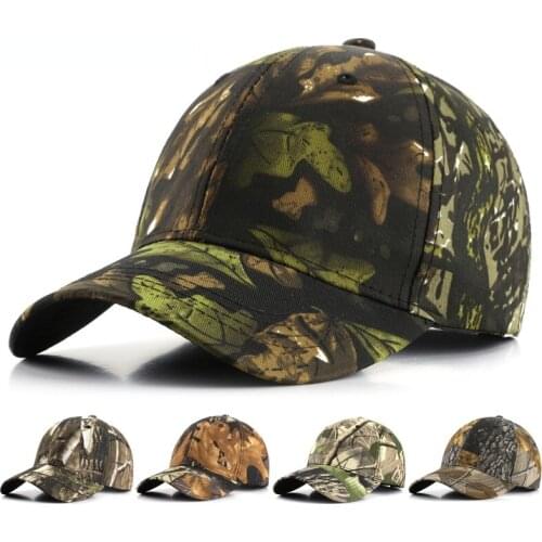 Fishing Hats Camo Fishing Hunting Hat Unisex Mountaineering Rock Climbing Cycling Camping Adjustable Baseball Cap Sunshade