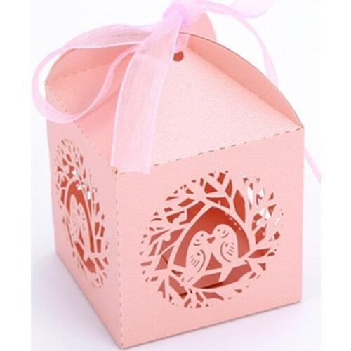 Laser Cur Bird Candy Box Chocolates Boxes Bag Wedding Mariage Baby Shower Anniversare Party Decor Supply Favors Gifts For Guests