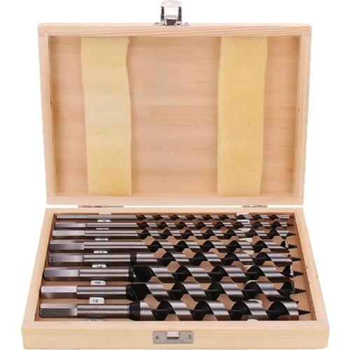 Easy to Store Wooden Boxed High Carbon Steel Woodworking Support Drill 230 Length 6~20mm Woodworking Drill