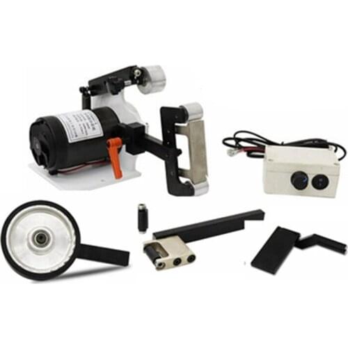 GTmini-l Mini DIY Belt Sander Small Desktop Multi-functional Belt Machine Polisher Grinding Machine 220V 700W 0-32m/s (660*25mm)