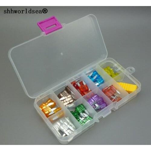 Shhworldsea (mini fuse ) 910pcs Mini Auto Fuse Car Fuse Blade Kit Assortment with Box 1A2A3A 5A 7.5A 10A 15A 20A 25A 30A 35A 40A
