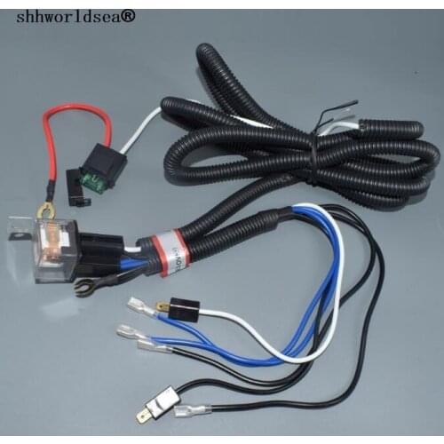 Shhworldsea Universal 12V Electric Horn Relay Wiring Harness Kit For Grille Mount Blast Tone Horns Car High Quality