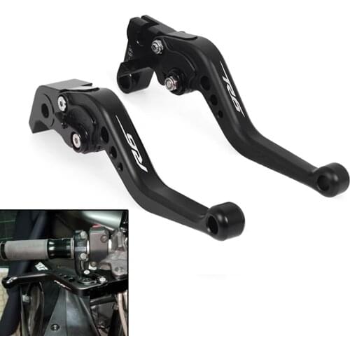 Brake Clutch Short Levers For YAMAHA YZF-R6 YZF R6 1999-2021 Motorcycle Adjustable Left Right Leavers Black CNC Aluminum YZFR6