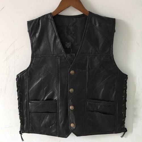 UETEEY Men's Leather Vests