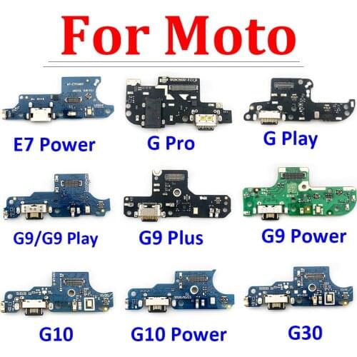 USB Charging Port Dock Plug Socket Jack Connector Charge Board Flex For Moto G Pro G9 Power G Play G30 G10 E7 Power G9 Plus
