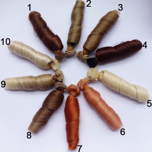 1PCS Retail 10 Colors DIY BJD Hair Wig 1/3 1/4 1/6 Handmade Wavy Curly Wig Doll Hair