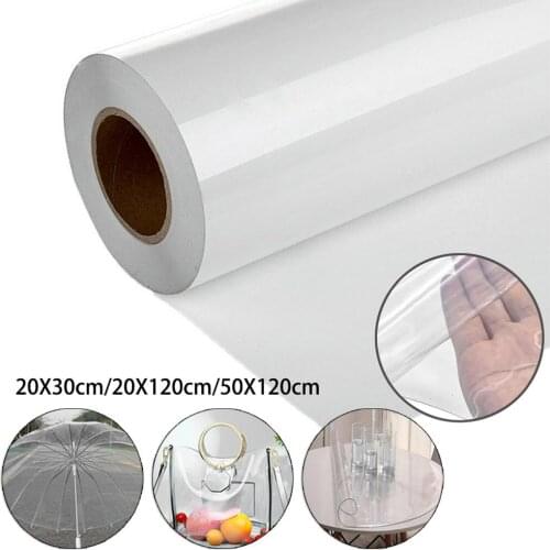 2020 Durable Transparent PVC Film Bag Handbag Desk Mat Umbrella DIY Fabric Material Household Accessories Shoes Material