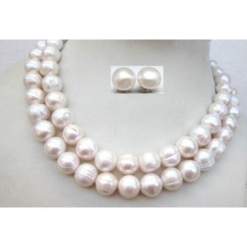 35inch hipping 8-9mm Tahitian Black Natural Pearl Necklace earring gift