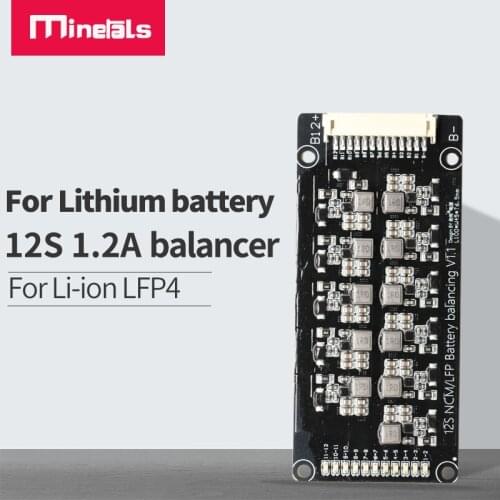 12s Li-ion Lipo Lifepo4 LTO Lithium Battery Active Equalizer Balancer Energy Transfer Board BMS 1.2A Balance