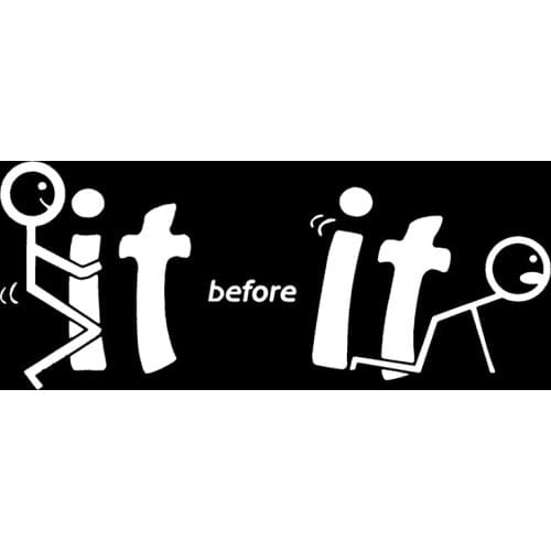 Car SUV Truck Vehicle Bumper Window Decal Sticker Decoration Water-resistant High Stickiness Exterior Accessories