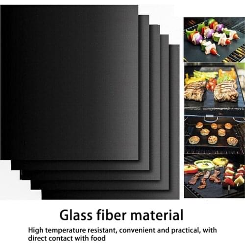 BBQ Grill Mat Barbecue Outdoor Baking Non-stick Pad Reusable Cooking Plate 40 * 60cm for Party PTFE Grill Mat Accessories