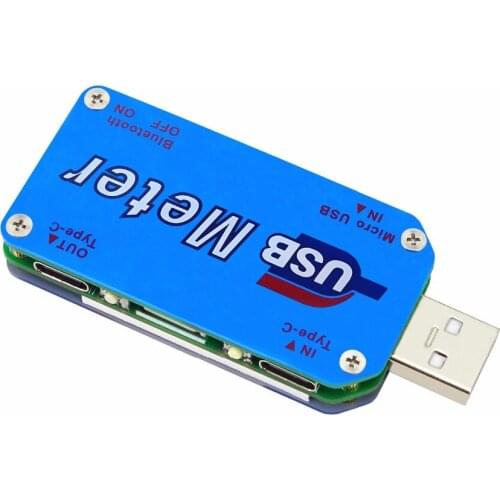 Free Shipping UM25 Bluetoothless Communication USB 2.0 Voltage Ammeter Type-C Color Screen Tester
