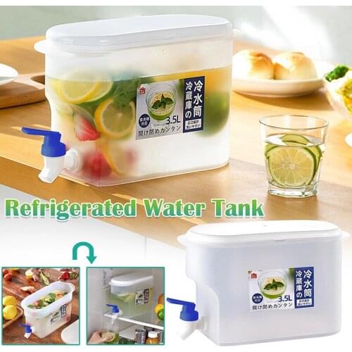 Refrigerator Cold Kettle With Faucet Household Lemonade Bottle Drinkware Cold Water Bottle Containe Teapot Water Jug 3500ml