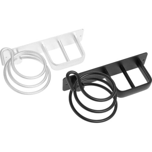 1pc Durable Blow Hair Dryer Holder Aluminum Wall Shelf Bathroom Storage Stand Bath Hair Dryer Rack Home Storage Accessories