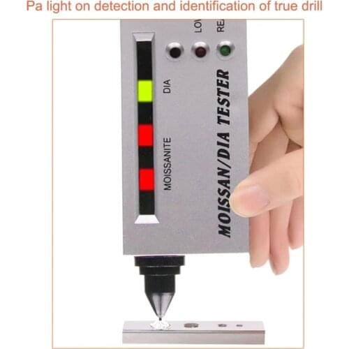 DHDL-LED Moissanite Jewelry Diamond Gemstone Tester Authentication Selector Tool Silver