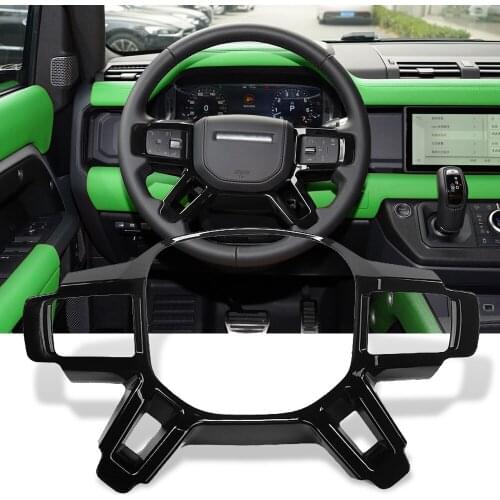 For 2020 land rover defend Inner Steering Wheel Trims Molding Frame Cover ABS Car Styling Accessories