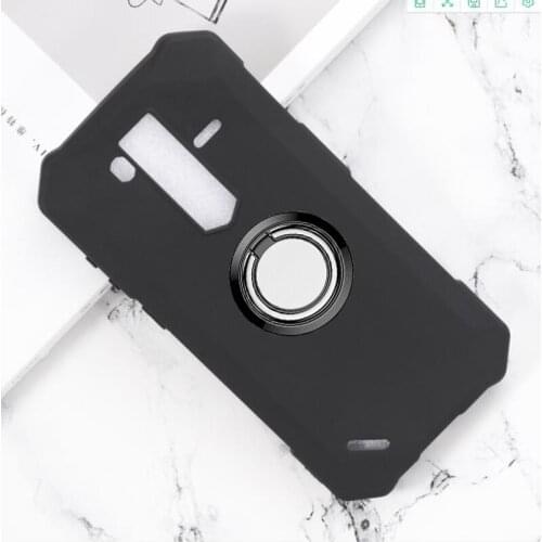 For Ulefone Armor 6 Back Ring Holder Bracket Phone Case Cover Phone TPU Soft Silicone Cases for Ulefone Armor 6E 6S