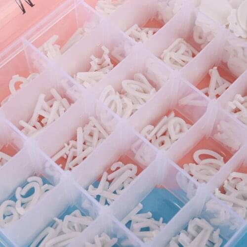 Letter Board Letters 713 PRE-Cut 1 Inch and 3/4 Characters in Organizer Box