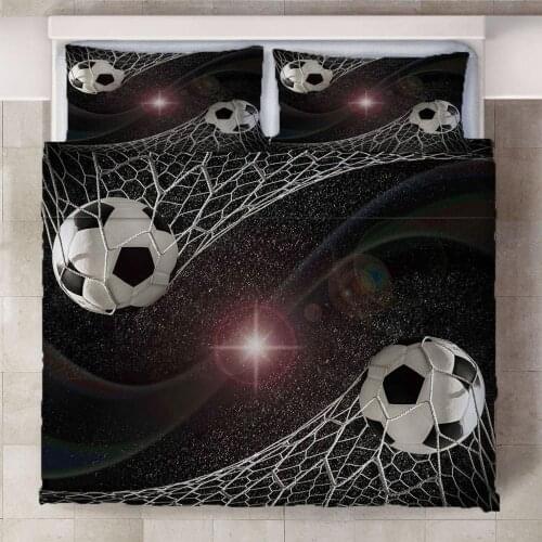 3D Sport Series Printing Bedding Set Football Basketball Tennis 3Pcs Bedding Sets Bedclothes Boy Gift Textile