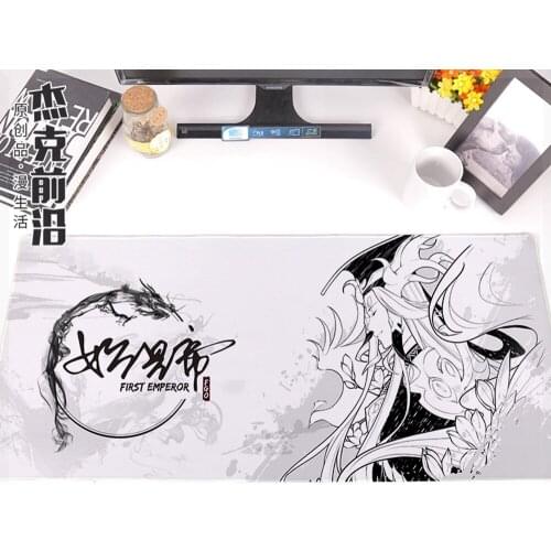 Anime Fate Grand Order First Emperor Qin Shi Huang Mouse Pad Mat Rubber 40*90cm Large Size Mousepad FGO The Domination Beginning