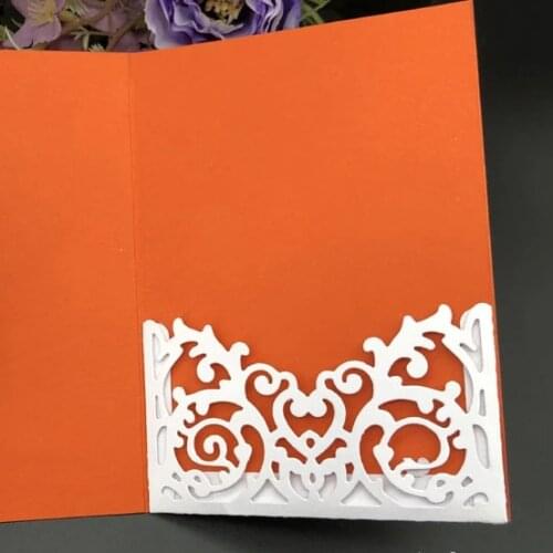 Metal Cutting Die Cut 2pc Vintage Border Pocket Scrapbook Paper craft album Handmade Card Stencil Cutter Punch Art Dies