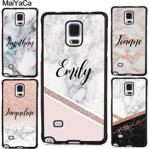 Marble Personalised Name Case For Samsung A20e A21S M21 M31 A71 A51 A50 A70 Galaxy Note 20 Ultra S9 S20 S10 Plus
