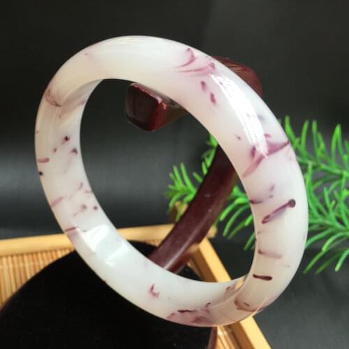 Natural jade bangle hand-carved floating flower jade bracelets women bangle jade jewelry jadeite bangles