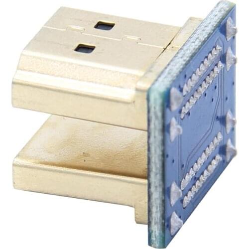 1080P HDMI-compatible Connector Male to Male Adapter For Raspberry Pi 3B+/3B Connect 3.5'' 5 inch Touchscreen LCD Display