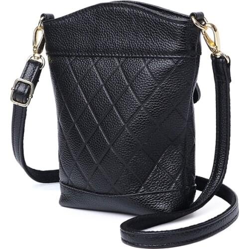 Genuine Leather Luxury Designer Bucket Bags Small Handbags Lady Crossbody Bags for Women Shoulder Bag Purse Bolsa Feminina