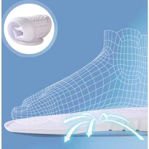 2PCS Sports High Elastic Kinetic Energy Ultra-Light Insoles Sweat ShockAbsorbent Deodorant Breathable EVA Soft Shoes Pad Brioche