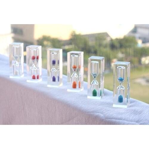 100pcs Mini Colorful Sand Clock Hourglass Timer 3 Minutes For Children Bruth Teeth Health Gift Home Decoration#83204