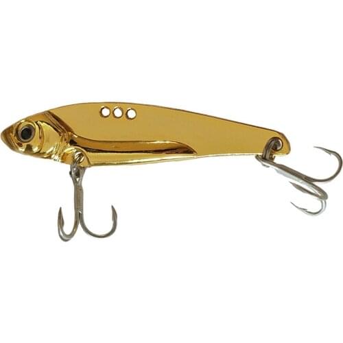 7g Metal Vib Leech Spinners Spoon Lures Artificial Bait With Feather Hook Night Fishing Tackle for Bass Pike Perch