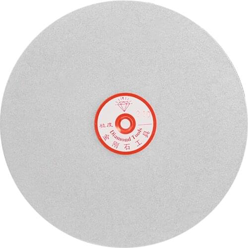 8" 200MM Grit 60-3000 Carborundum Diamond Coated Flat Lap Disc Emery Disc Polish Grinding Wheel for Knife Sharpener Jewelry Jade