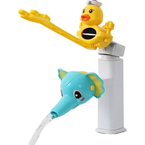 Kids Water Tap Faucet Extender Water Saving Cartoon Silicone Faucet Extension Tool Help Children Washing Hand Water Tap Extender