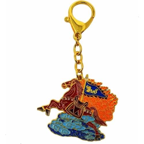 Feng Shui 2019 Flying Horse Amulet Keychain W3727