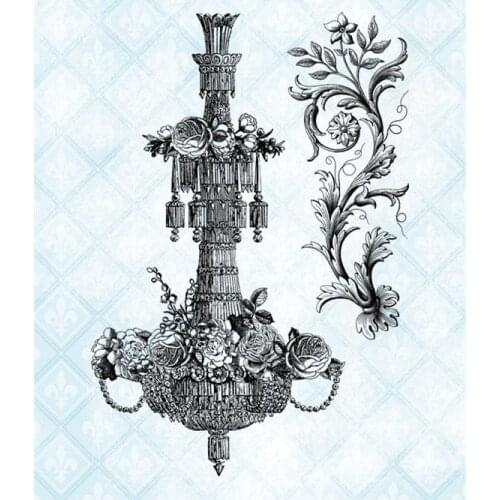 Background Clear Stamp for Scrapbooking Transparent Silicone Rubber DIY Photo Album Decor 0529