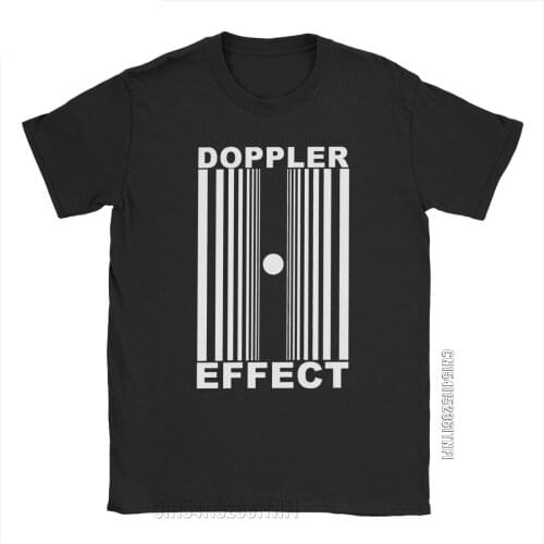 Mens Doppler Effect T Shirts Big Bang Theory Sheldon Pure Cotton Clothes Leisure Classic Round Neck Tees Printed T-Shirt