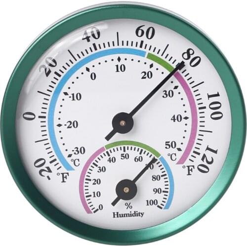 Temperature Humidity Monitor Gauge for Home Room Outdoor Offices Display Mechanical Diameter 1 Pack No Battery Needed