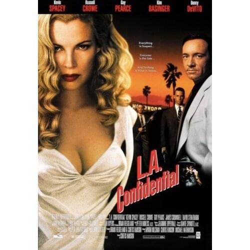 L.A. Confidential (1997) Classic Movie Neo-Noir Film Retro Vintage Poster Canvas Painting DIY Wall Paper Home Decor Gift