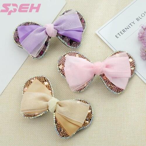 Cute bowknot styling hairpin Creative girl series rhinestone word clip headdress hair accessories